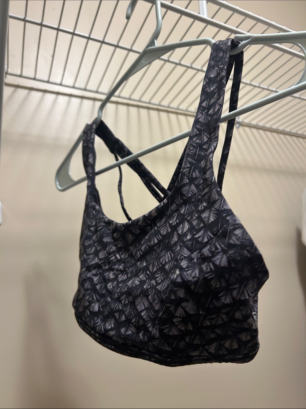lululemon athletica Black Printed Sports Bra